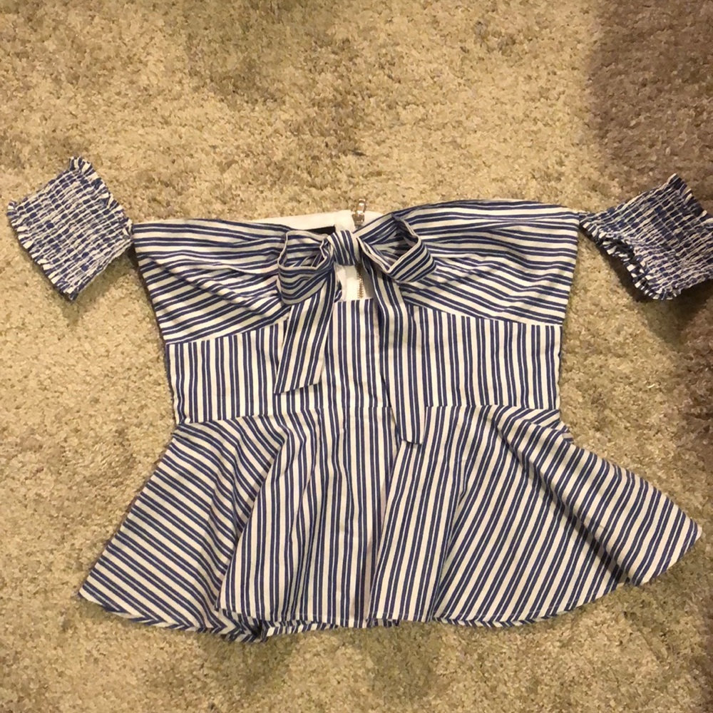Bebe peplum top